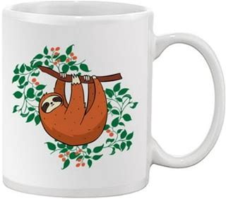 Sloth Hanging Ceramic Coffee Mug